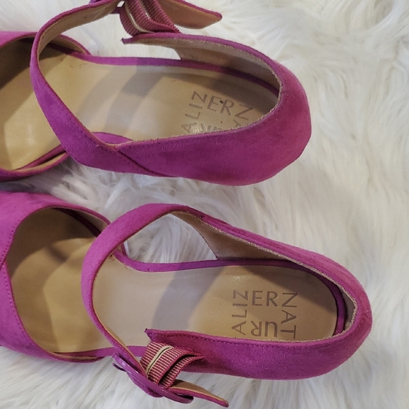 Naturalizer Pink Fucha Strappy Heels Shoes - Picture 11 of 14